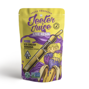 Jeeter Juice Live Resin Disposable Straw | Ice Cream Banana